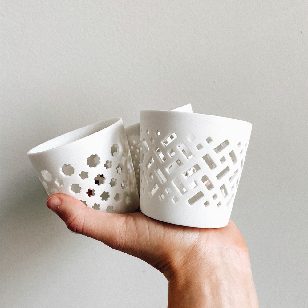 New in box candle holders